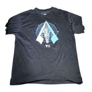 Destiny Y2 2 tone Black Graphic Men's XL T-shirt 0751
